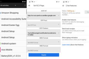 activate RCS messaging