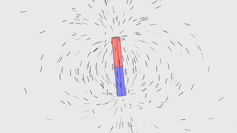 Magnetic field of a bar magnet