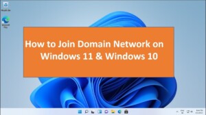 How to join windows 11 to a domain