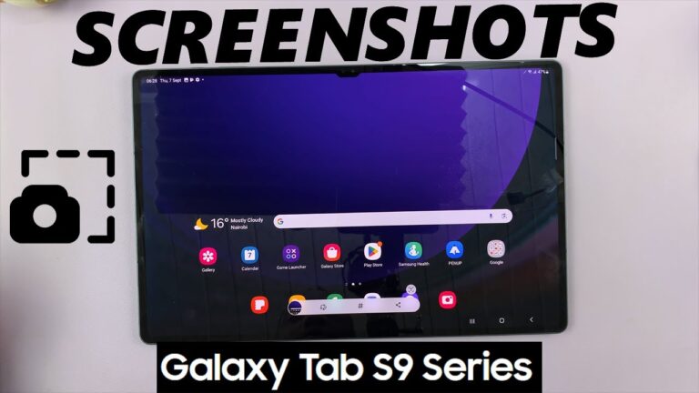 How to Take a Screenshot on Samsung Galaxy Tab S9