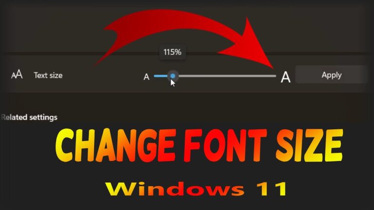How to Change Text Size Across Windows apps