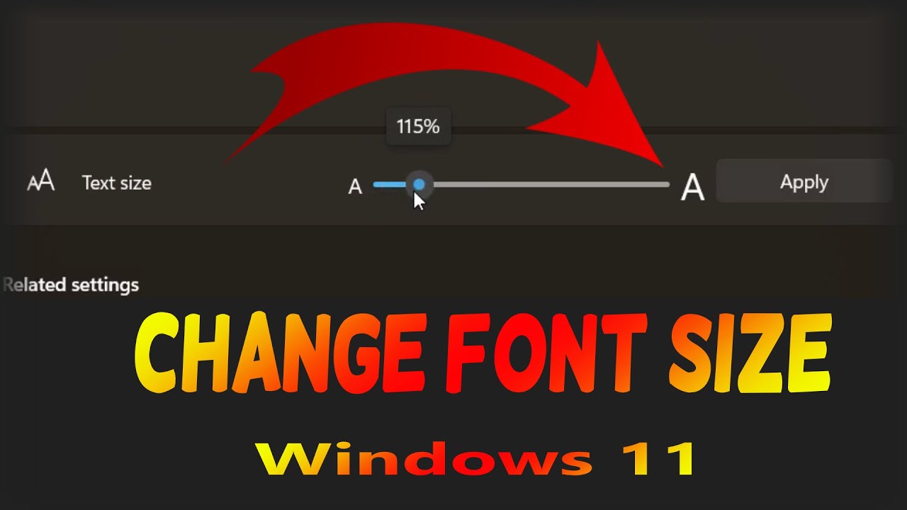 How to Change Text Size Across Windows apps
