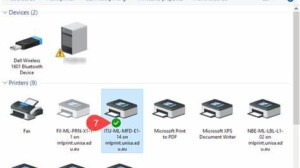 How to change default printer in windows