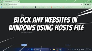 How to block websites on windows using hosts file